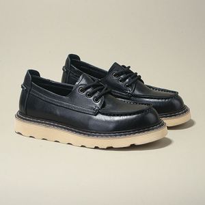 Nouvelles Chaussures en Cuir Style 2026 - Homme, Printemps & Automne, Cuir Véritable Haut de Gamme, Style Workwear Décontracté Britannique, Respirantes - Product Image 3