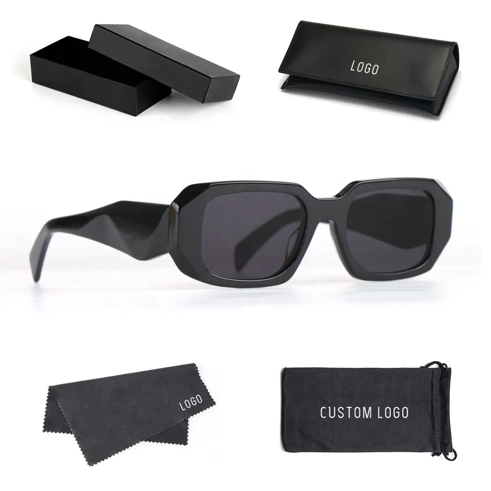 Acetate Sonnenbrillen Hersteller Custom Logo Luxus Berühmte Marken Designer Tortoise Shades Acetate Polarisierte Sonnenbrillen für Frauen