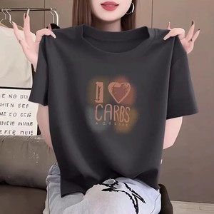 ZZH YF2245 2026 Summer New Short Sleeved Silk/Cotton Breathable Women's Loose Versatile Casual T-<b>Shirt</b> - Product Image 4