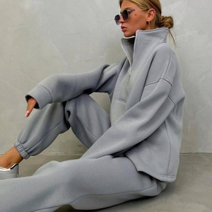 Ropa deportiva con logotipo personalizado, chándal corto, sudaderas y pantalones para mujer, conjuntos de pantalones y sudaderas para mujer, COMPRA de PUNTO para mujer - Product Image 4