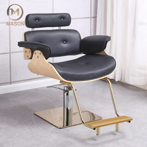 Silla de peluquero de altura ajustable profesional PU cuero-salón y barbería muebles equipo al por mayor - Product Image 4