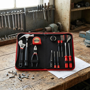 Wholesale DIY Hand <b>Tool</b> Set Carbon Steel Household Bag Package Customizable OEM <b>Tool</b> Kit for Gift Promotion - Product Image 5