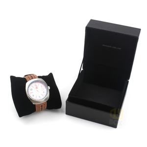 Crown Win Vente flash Boîte à montre en cuir PU de haute qualité Boîte à montre à rabat de haute qualité Boîte cadeau pour montre Impression Doublure en éponge - Product Image 2