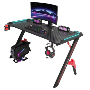 Mesa de juego superventas de alta calidad con luces LED PC Laptop <span class=keywords><strong>Computer</strong></span> Gaming <span class=keywords><strong>Desk</strong></span> - Product Image 1