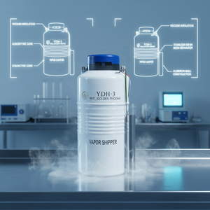 กล่องเก็บความเย็นแบบแห้ง 3 ลิตร รุ่น YDH-3 ทำจากอะลูมิเนียม สำหรับการขนส่งทางอากาศ น้ำหนักเบาและทนทานต่ออุณหภูมิต่ำมาก - Product Image 6