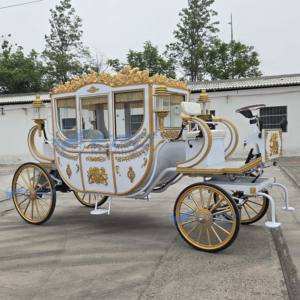 Электрическая королевская карета для особых мероприятий, новая модель, антикварная свадебная конная карета, безлошадная карета принцессы - Product Image 5