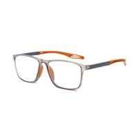 Lunettes de lecture anti-lumière bleue haute définition pour personnes d'âge moyen et âgées, ultra-légères, fines, avec verres bleus, style sport et motif écossais