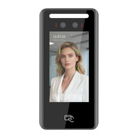 Terminal de contrôle d'accès biométrique avec reconnaissance faciale, écran tactile de 4,5 pouces, système de carte RFID