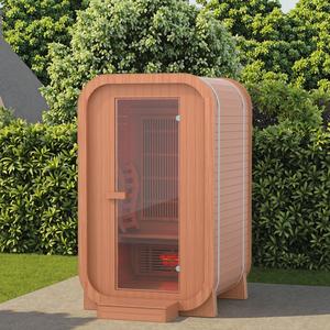 Sauna infrarroja portátil de alta seguridad Sauna infrarroja al aire libre pequeña caja de madera Sauna infrarroja - Product Image 1