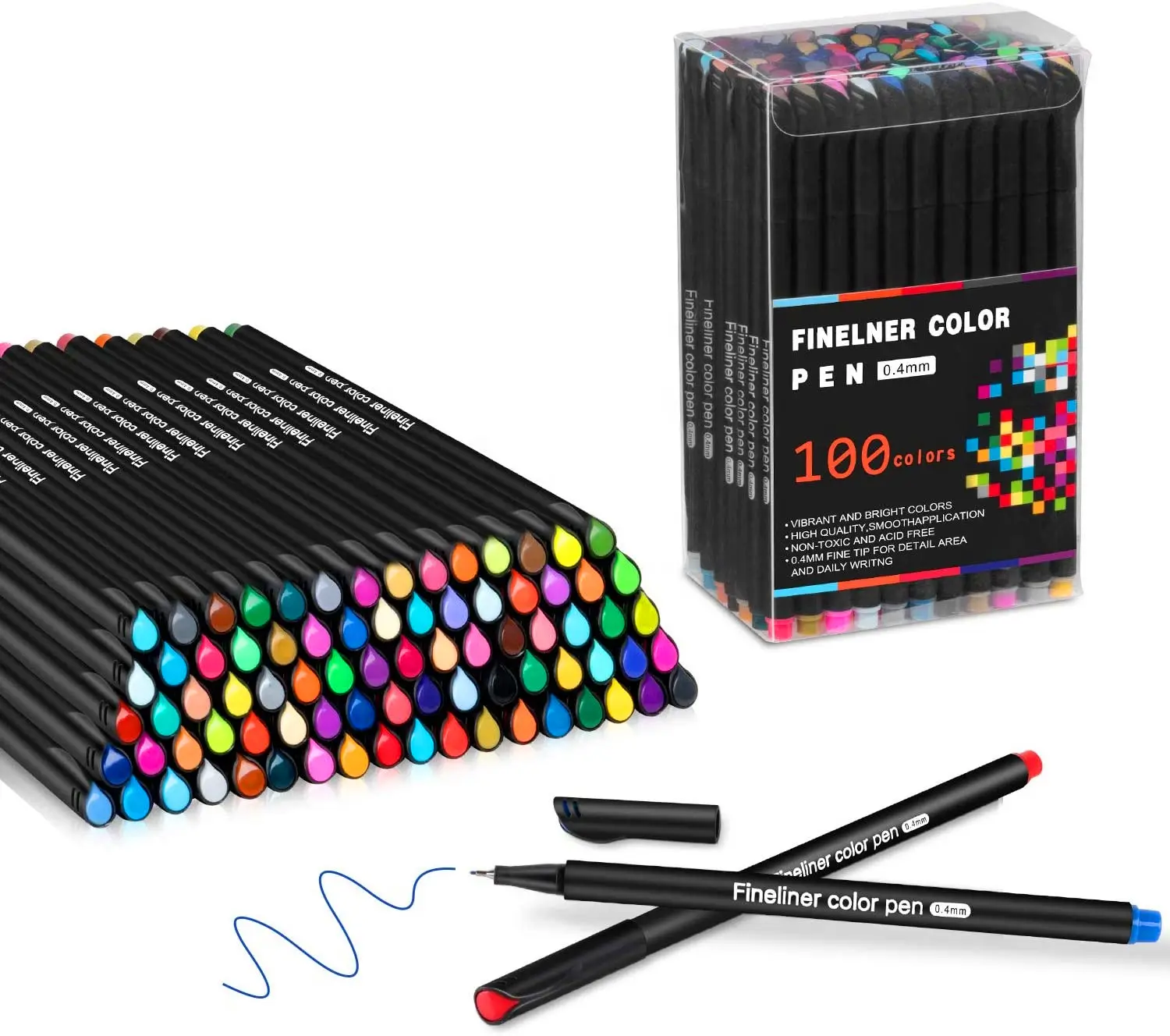 12 24 36 48 60 100 रंग फिनेलर कलाकार छात्रों के लिए कला चित्रकला पेन लिखने के लिए कला चित्रकला पेन लिखने के लिए