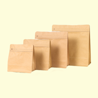 Sac de stock en plastique de taille courte à fermeture à glissière refermable sac d'emballage en plastique à poche plate sac d'emballage alimentaire