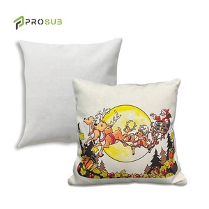 Prosub Federa per Cuscino in Poliestere Bianco 16*16 Pollici, Federa per Sublimazione con Cerniera, Cuscini Vuoti per Sublimazione - Product Image 1