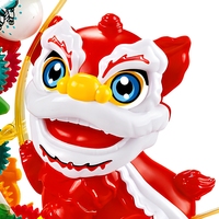 Vente en gros Nouveauté 2027 Jouet Lion Dansant Transparent à Engrenages avec Sons et Lumières pour Cadeaux du Nouvel An Chinois