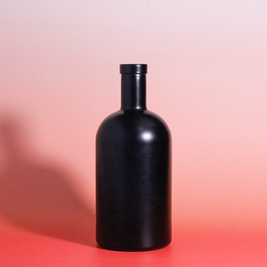 Personalizado Reciclable Negro Esmerilado Pulverización Logotipo Personalizado 500ml 700ml Vodka <span class=keywords><strong>Whisky</strong></span> Licor Botella Bebida Oslo Botella de Vidrio - Product Image 2