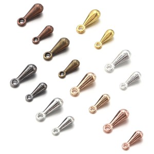 Pendentifs en alliage de zinc en forme de goutte d'eau, plaqués argent, or, or rose, bronze, pour la création de bracelets et de colliers DIY - Product Image 1