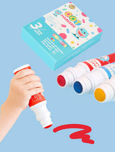 Fournitures de peinture artistique DIY pour enfants, ensemble de 3 couleurs, marqueurs à points lavables, non toxiques, jeu de <span class=keywords><strong>bingo</strong></span>, ensemble de jouets à dessiner pour les enfants de 2 à 13 ans, unisexe - Product Image 1