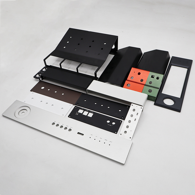 Audio Interface Amplifier Metal Aluminum Front Panel Amp Faceplate Speaker Backboard Enclosure Chassis