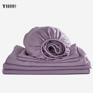 Parure de Lit 100% Bambou Biologique Taille et Couleur Personnalisées, Draps en Bambou Respirants et Rafraîchissants avec Drap-Housse Élastique et Taie d'Oreiller - Product Image 1