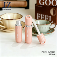 Tubes à gloss transparents personnalisés Jinze avec un grand pinceau, tube à gloss transparent vide pour l'emballage cosmétique