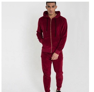 new design custom private label velvet jogging tracksuit - Product Image 1