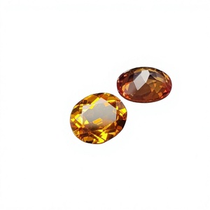 Prix d'usine Pierres précieuses cultivées en laboratoire Saphir jaune hydrothermal taille ovale pour la fabrication de bijoux - Product Image 4