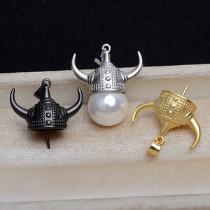 Dije de Plata S925 Estilo Barroco A-Piao, Versátil para DIY, con Diseño de Diablo, Toro, Rey Demonio, Extraterrestre, Accesorio para Fabricación de Joyas, Bandeja Vacía 4372 - Product Image 1