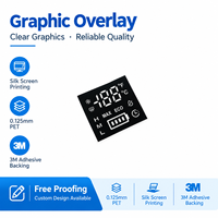 Étiquette graphique personnalisée pour panneau LED à 7 segments, autocollante, pour panneau frontal, panneau de commande électronique, autocollant pour panneau PET