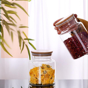 Recipientes de Almacenamiento de Arroz Multifuncionales de Boca Ancha, Cilíndricos, de Alta Calidad, Duraderos, Frascos Grandes de Vidrio para Cocina - Product Image 6