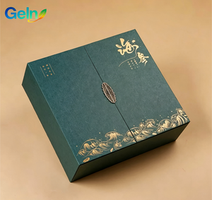 Boîte cadeau rigide à double porte magnétique, vente en gros d'usine, logo personnalisé estampé à chaud en or pour parfum, coffret cadeau d'affaires VIP pour clients - Product Image 1