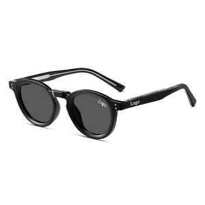 Custom Unisex <b>Round</b> <b>Frame</b> Sunglasses OEM 2026 Luxury Vintage Tr90 Light Weight Comfortable Polarized Lenses UV Protection - Product Image 1