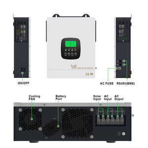 <span class=keywords><strong>Onduleur</strong></span> solaire hybride MPPT hors réseau monophasé 3000 Watts à onde sinusoïdale pure DC-AC <span class=keywords><strong>3KVA</strong></span> 6KW 48V 5KW - <span class=keywords><strong>Prix</strong></span> - Product Image 6