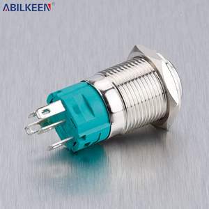 Interruttore a pulsante di arresto di emergenza Premium 16mm 12V IP65 per impianti di produzione di sistemi di sicurezza per officina - Product Image 3