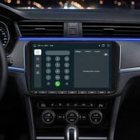 Android 14 Autoradio für Volkswagen Universelles 9-Zoll-IPS-Navigationssystem mit integriertem DAB und drahtlosem CarPlay