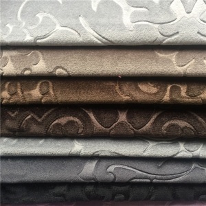 Nouveau matériau épais Jacquard, vêtements meubles <span class=keywords><strong>microfibre</strong></span> Textile chaîne 100 polyester doux Burnout velours tissu/ - Product Image 1