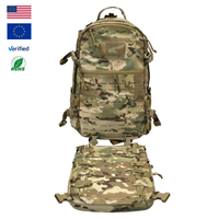 Sac à dos tactique 28L+3.5L en nylon 500D avec système MOLLE, camouflage pour la chasse en plein air
