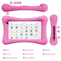 Tablet Edukasi Anak 7 Inch P7, Tablet PC Android dengan Perangkat Lunak dan Aplikasi Edukasi, Mendukung Merek Kustom