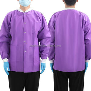 Seragam rumah sakit <span class=keywords><strong>SMS</strong></span> sekali pakai, jaket <span class=keywords><strong>Lab</strong></span> gigi mantel <span class=keywords><strong>Lab</strong></span> sekali pakai - Product Image 3