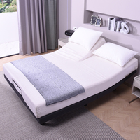 Cadre de lit électrique réglable avec contrôle par application, ensemble de chambre intelligent taille King Size, cadre de lit intelligent réglable pour hôtel