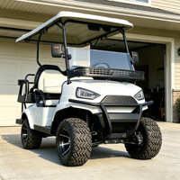 Voiturette de golf électrique tout-terrain de luxe 72V au lithium, 4 places, avec pièces certifiées DOT pour usage personnel et chasse