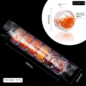 Popular 3D Mixed Jewelry Nail Art con Flash Lentejuelas Laser Flash Powder Drops Glue Hemp Filler-Material <span class=keywords><strong>de</strong></span> metal - Product Image 4