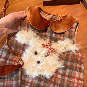 Child Star Circle Girls Fleece Lined Vest Dress Plaid Sleeveless Autumn <b>Winter</b> Princess First Birthday Dress Washable - Product Image 3