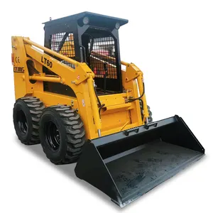 LTMG Skid Steer Loader 300kg 500kg 700kg 850kg 1200kg roda kualitas tinggi Skid Steer Loader dengan ember