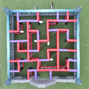 สนามกีฬาเขาวงกตเป่าลมรูปฟักทองบ้านผีสิงฮาโลวีนพร้อมเกมหลังคา - Product Image 5