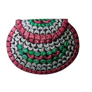 Pochette de soirée en métal avec cadre en perles, sac à main de luxe de mariage, vente en gros, Guru Kirpa Export House - Product Image 4