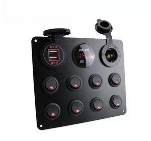 Tám vòng chuyển đổi nhỏ + 4.2A đôi USB đơn khẩu độ + nút Vôn kế + 12V với người giữ đèn thuyền xe sạc Bảng điều khiển chuyển đổi - Product Image 3
