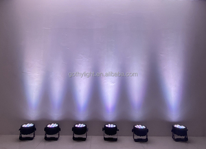 Gothy 12x18W pin Powered LED PAR up chiếu sáng đám cưới không dây IP65 Wifi hoạt động rgbwa UV ánh sáng ngoài trời - Product Image 3