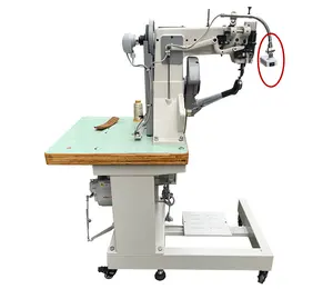 Factory direct sale industrial flexible heavy duty leather shoe side sewing machine for shoe soles walking foot lock stitching