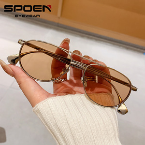 Lunettes de soleil ovales SPOEN, monture intégrale, UV400, mode, protection solaire pour la conduite, unisexe adulte - Product Image 1