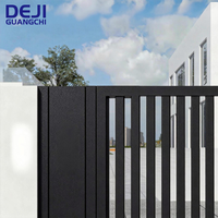 Portail Automatique Dissimulé en Aluminium pour Allée, Design Moderne et Simple, pour la Décoration de la Maison, Portail Simple pour la Confidentialité des Piétons
