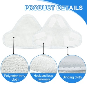 Tampons de rechange en microfibre pour nettoyeur vapeur, compatibles avec le nettoyeur vapeur <span class=keywords><strong>H2O</strong></span> X5 - Product Image 3